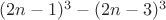 $(2n-1)^3-(2n-3)^3$