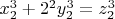 $x_2^3+2^2y_2^3=z_2^3$