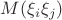 $M(\xi_i \xi_j)$