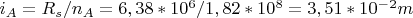 $i_A=R_s/n_A=6,38*10^6/1,82*10^8=3,51*10^-^2m$