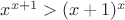 $x^{x+1}>(x+1)^x$