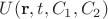 $U(\mathbf{r}, t,C_1,
C_2)$