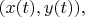 $(x(t),y(t)),$