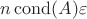 $n\operatorname{cond}(A)\varepsilon$