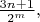 $\frac{3n+1}{2^m},$