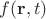 $f(\mathbf{r},t)$ $f(\mathbf{r},t)$