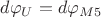 $d\varphi_U=d\varphi_{M5}$