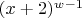 $(x+2)^{w-1}$