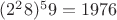 $(2^28) ^59 = 1976$