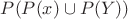 $P(P(x)\cup P(Y))$