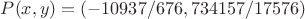 $P(x,y)=(-10937/676,734157/17576)$
