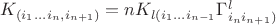 $K_{(i_1...i_n,i_{n+1})} = nK_{l(i_1...i_{n-1}}\Gamma_{i_ni_{n+1})}^l$
