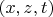 $(x,z,t)$