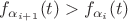 $f_{\alpha_{i+1}}(t) > f_{\alpha_{i}}(t)$ $f_{\alpha_{i+1}}(t) > f_{\alpha_{i}}(t)$