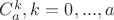 $C_a^k, k=0,...,a$