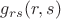 $g_{rs}(r,s)$