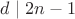 $d\mid 2n-1$