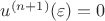 $u^{(n+1)}(\varepsilon)=0$
