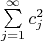 $\sum\limits_{j=1}^{\infty} c_j^2$