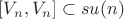 $[V_{n},V_{n}]\subset su(n)$