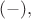 $(-),$