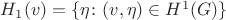 $H_1(v)=\{\eta \colon (v,\eta)\in H^1(G)\}$ $H_1(v)=\{\eta \colon (v,\eta)\in H^1(G)\}$