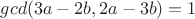 $gcd(3a-2b,2a-3b)=1$
