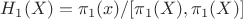 $H_1(X)=\pi_1(x)/[\pi_1(X),\pi_1(X)]$