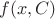 $f(x,C)$