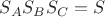 ${S_A}{S_B}{S_C}=S$