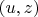 $(u,z)$