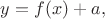 $y=f(x)+a,$