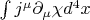 $\int j^{\mu}\partial_{\mu}\chi d^4x$