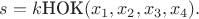$s=k\text{НОК}(x_1,x_2,x_3,x_4).$