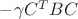 $- \gamma C^TBC$