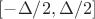 $[-\Delta/2,\Delta/2]$