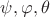 \psi,\varphi,\theta \psi,\varphi,\theta