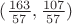 $(\frac{163}{57},\frac{107}{57})$