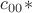 $c_{00}*$