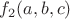 $f_2(a,b,c)$