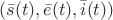 $(\bar s(t), \bar e(t), \bar i(t))$