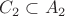 $C_2 \subset A_2$ $C_2 \subset A_2$