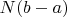 $N(b-a)$