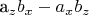 a_z b_x - a_x b_z