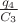 $\frac{q_4}{C_3}$