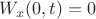 $W_{x}(0,t)=0$