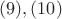 $(9), (10)$