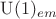 $\mathrm{U}(1)_{em}$