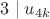 $3\mid u_{4k}$
