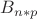 $B_{n*p}$